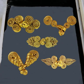 20set Gold Metallic Cord Braided Looped Fastener Closure Knot Buttons Sewing For Hotel Chair Cover Traditional Cheongsam NK354
20set Gold Metallic Cord Braided Looped Fastener Closure Knot Buttons Sewing For Hotel Chair Cover Traditional Cheongsam NK354