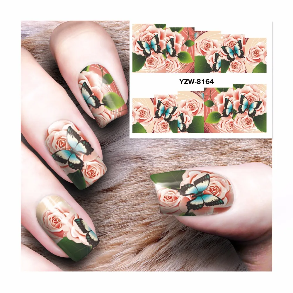 YWK 1 Sheet Flower Design Beauty Nail Art Tips Sticker Full Wraps Water Transfer Stickers For Nails Manicure #8164
YWK 1 Sheet Flower Design Beauty Nail Art Tips Sticker Full Wraps Water Transfer Stickers For Nails Manicure #8164