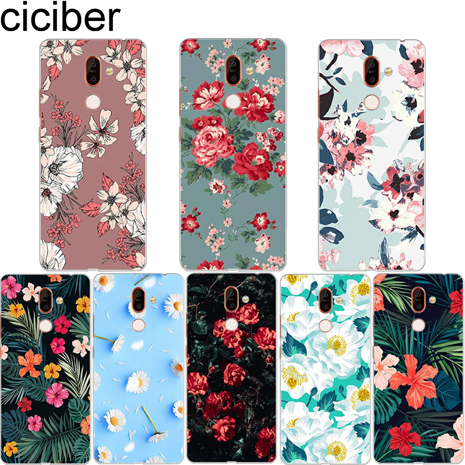 ciciber for Nokia 2.1 5.1 3.1 6.1 7.1 8.1 1 8 7 6 5 3 2 Plus 9 PureView Phone Case for Nokia X7 X6 X5 X3 Soft TPU Cover Flower
ciciber for Nokia 2.1 5.1 3.1 6.1 7.1 8.1 1 8 7 6 5 3 2 Plus 9 PureView Phone Case for Nokia X7 X6 X5 X3 Soft TPU Cover Flower