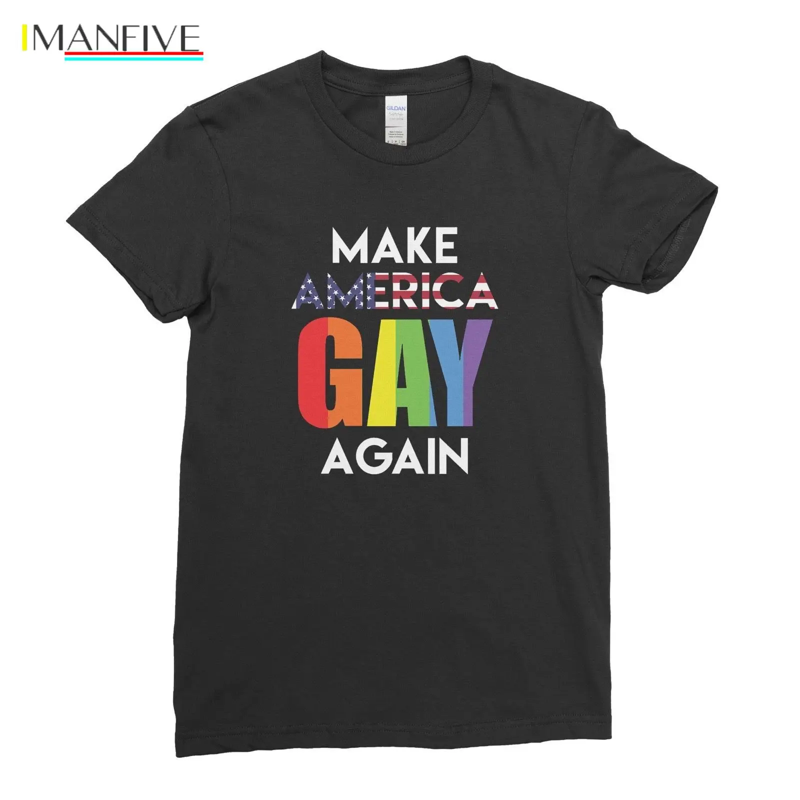 Make America Gay Again Funny LGBT Pride Rainbow Freedom T shirt Tee Top Funny Clothing Casual Short Sleeve Tshirts
Make America Gay Again Funny LGBT Pride Rainbow Freedom T shirt Tee Top Funny Clothing Casual Short Sleeve Tshirts