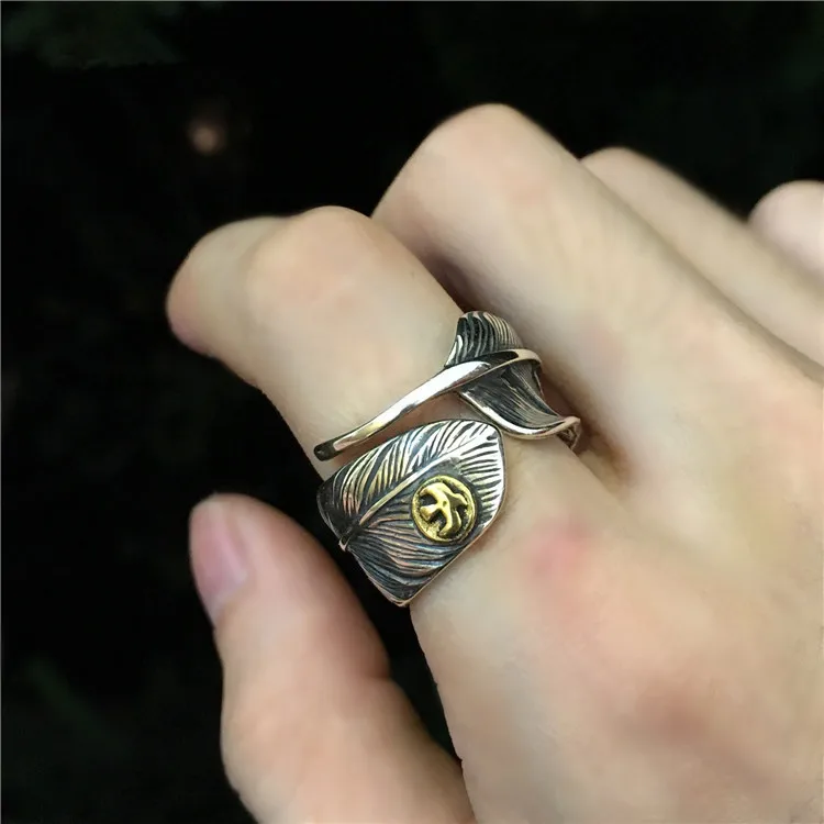 Vintage Indian Style Feather Cuff Ring Men 100% Solid 925 Sterling Silver Cool Mens Designer Jewelry Eagle & Feanther Band 7.6g 
Vintage Indian Style Feather Cuff Ring Men 100% Solid 925 Sterling Silver Cool Mens Designer Jewelry Eagle & Feanther Band 7.6g