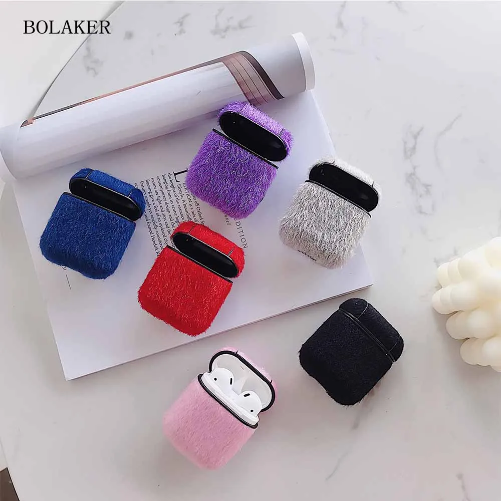BOLAKER Fashion Plush Cover for easy carrying. Suitable for Apple Airpods Headphone Case
BOLAKER Fashion Plush Cover for easy carrying. Suitable for Apple Airpods Headphone Case