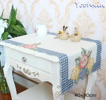 Luxury blue satin Embroidery bed Table Runner cloth cover flag Lace tea coffee tablecloth kitchen party Christmas Wedding decor
Luxury blue satin Embroidery bed Table Runner cloth cover flag Lace tea coffee tablecloth kitchen party Christmas Wedding decor