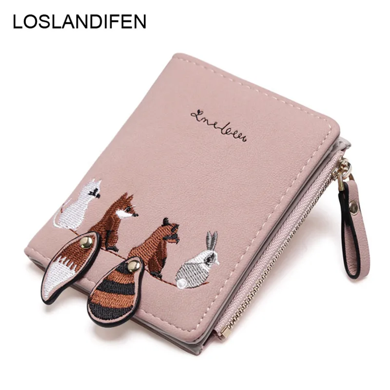 Fashion Women's Wallet Lovely Cartoon Animals Short Leather Female Small Coin Purse Hasp Zipper Kid Purse Card Holder For Girls
Fashion Women's Wallet Lovely Cartoon Animals Short Leather Female Small Coin Purse Hasp Zipper Kid Purse Card Holder For Girls