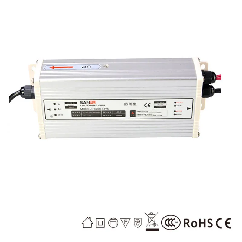 5V 300W LED Switching Power Supply Strip Light Transformer Rainproof 60A CE/Rohs
5V 300W LED Switching Power Supply Strip Light Transformer Rainproof 60A CE/Rohs