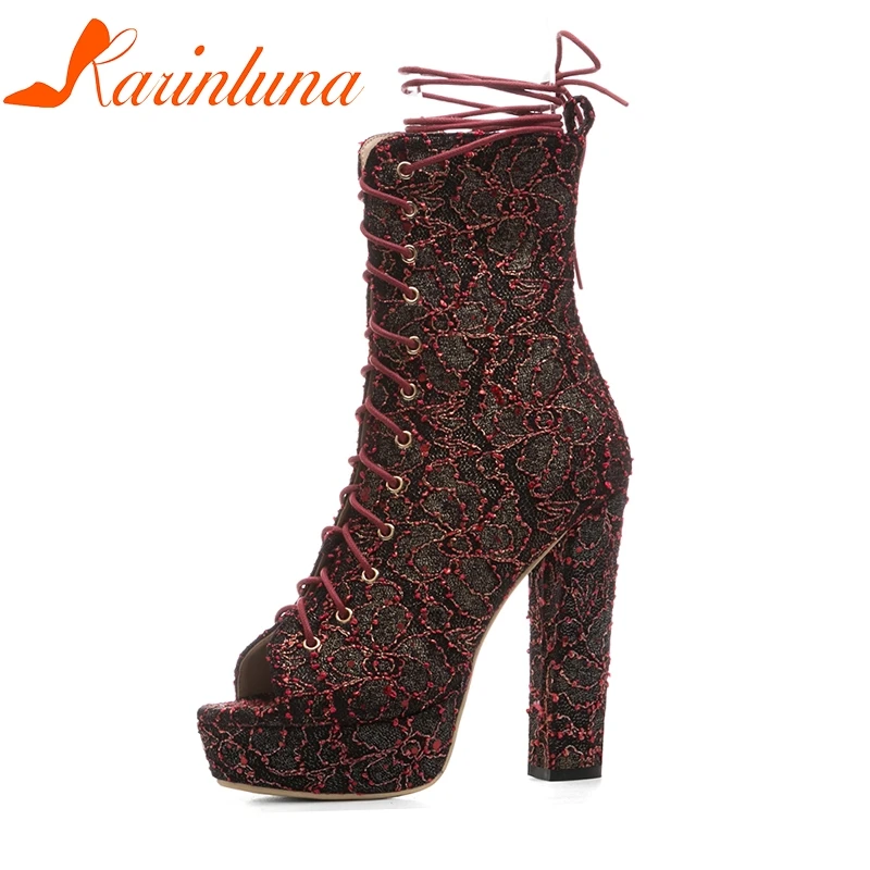 KARINLUNA 2019 Large Size 33-43 Platform Shoeslace Sexy Super High Heels Summer Boots Shoes Woman Platform Gladiator Shoes Women
KARINLUNA 2019 Large Size 33-43 Platform Shoeslace Sexy Super High Heels Summer Boots Shoes Woman Platform Gladiator Shoes Women