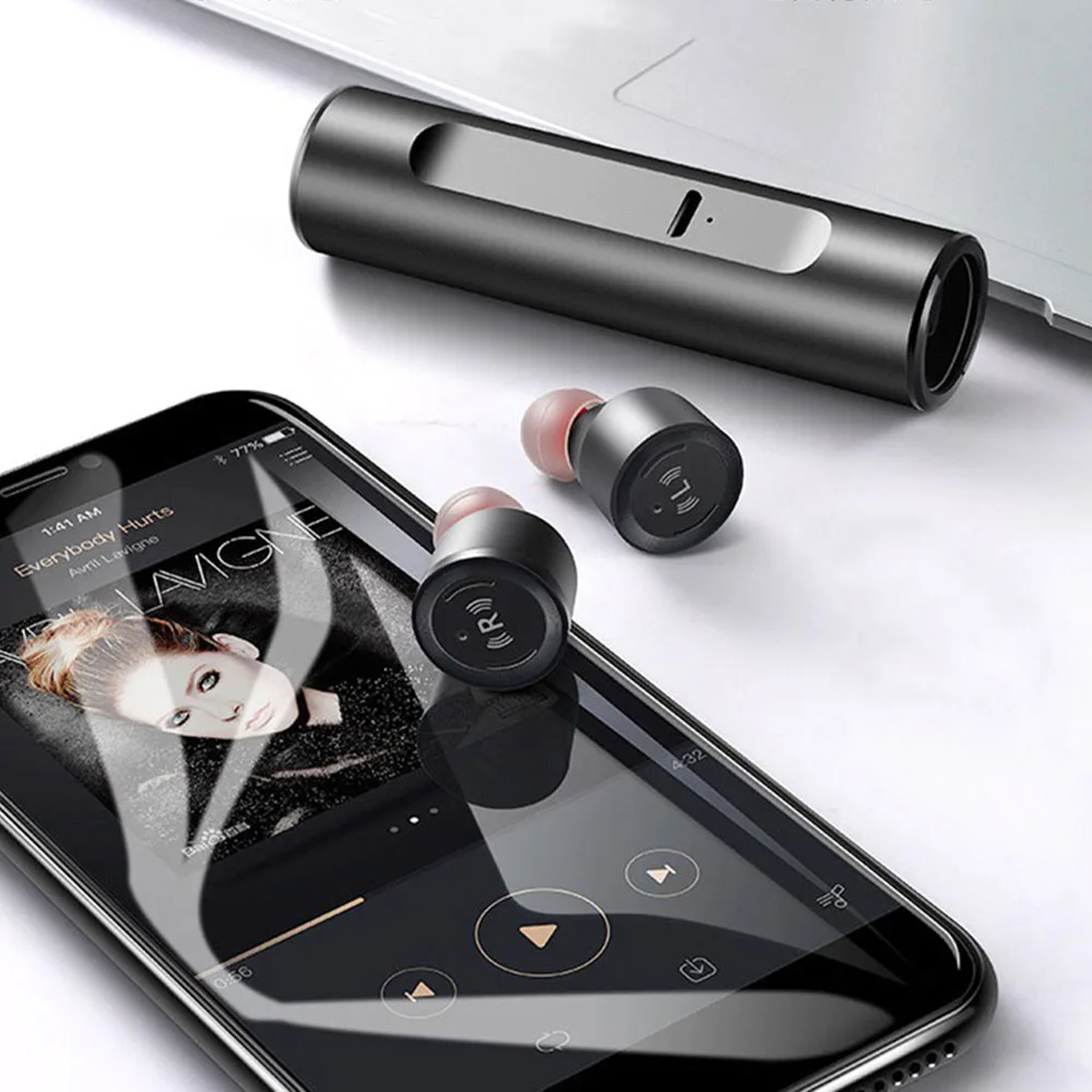 Bluetooth 5.0 TWS Earphone Dual Microphone Deep Waterproof IPX7 Wireless Earphone Touch Control Earbuds with Charging Case
Bluetooth 5.0 TWS Earphone Dual Microphone Deep Waterproof IPX7 Wireless Earphone Touch Control Earbuds with Charging Case