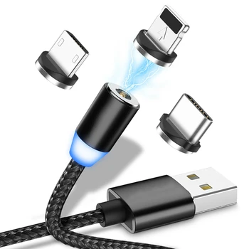3in1 Magnetic Cable USB Type C/IOS/Micro USB Magnet Charger Cable For iPhone Android USB-C Smart Mobile Phone Fast Charging Wire
3in1 Magnetic Cable USB Type C/IOS/Micro USB Magnet Charger Cable For iPhone Android USB-C Smart Mobile Phone Fast Charging Wire