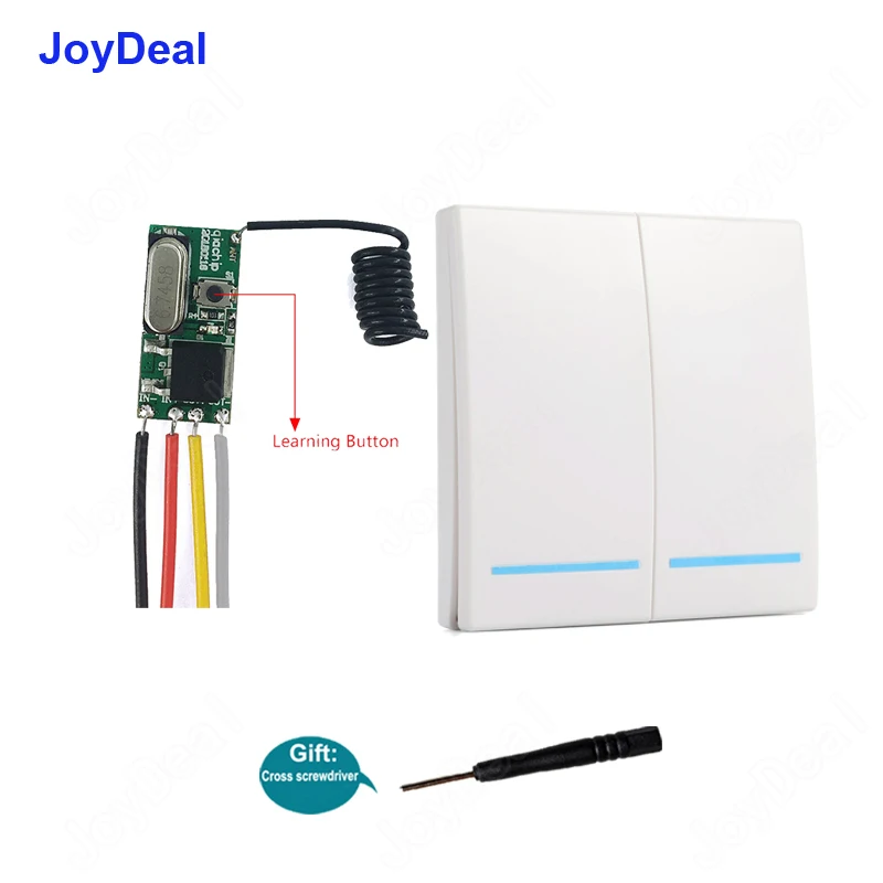 433Mhz DC 10V 12V 24V 1CH Wireless Remote Control Switch RF Receiver Controller Mini Module Led Lighting Wall Panel Power Switch
433Mhz DC 10V 12V 24V 1CH Wireless Remote Control Switch RF Receiver Controller Mini Module Led Lighting Wall Panel Power Switch