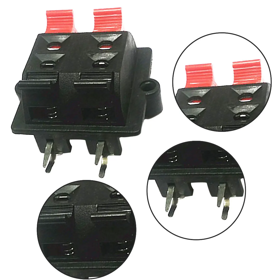New Arrival 5Pcs Double Row 4 Position Cable Clip Push Type Speaker Terminal Panel Connector
New Arrival 5Pcs Double Row 4 Position Cable Clip Push Type Speaker Terminal Panel Connector