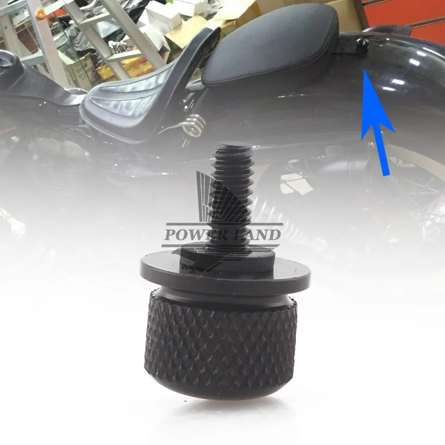 

1/4"-20 Thread Black Billet Seat Quick Mount Bolt Screw Cap For Harley Softail Sportster 1996-2015 Motorcycle Free Shipping