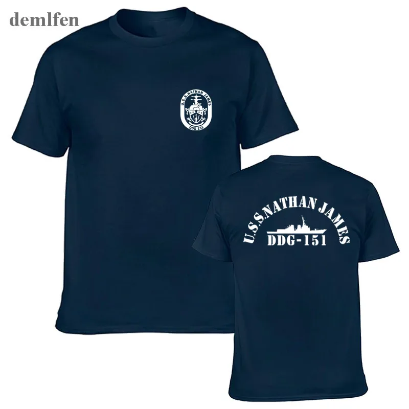 Mens T-shirts USS Nathan James DDG 151 The Last Ship T Shirts Short Sleeve Cotton Tshirt Cool Tops Tees
Mens T-shirts USS Nathan James DDG 151 The Last Ship T Shirts Short Sleeve Cotton Tshirt Cool Tops Tees