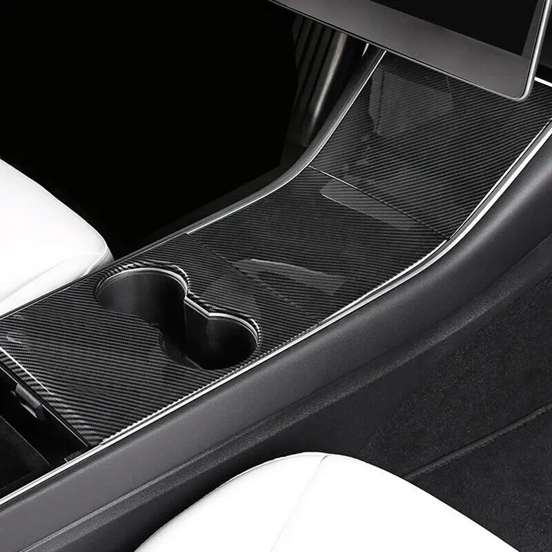 Real Carbon Fiber Water Cup Holder Panel Cover Trim Fit For Tesla Model 3 18-19
Real Carbon Fiber Water Cup Holder Panel Cover Trim Fit For Tesla Model 3 18-19