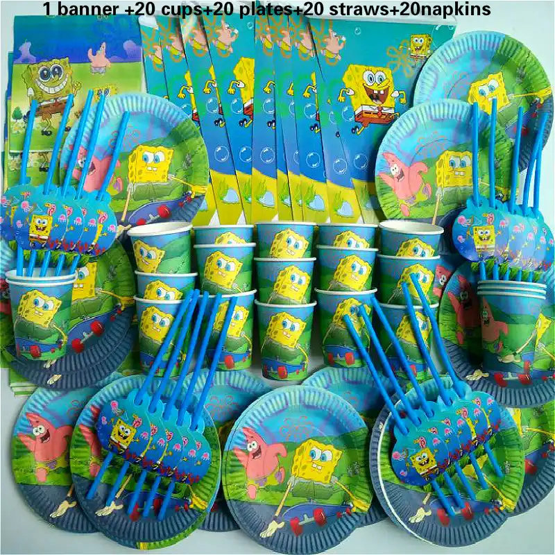 6pcs Lot Spongebob Gift Boxes Spongebob Party Decorations
