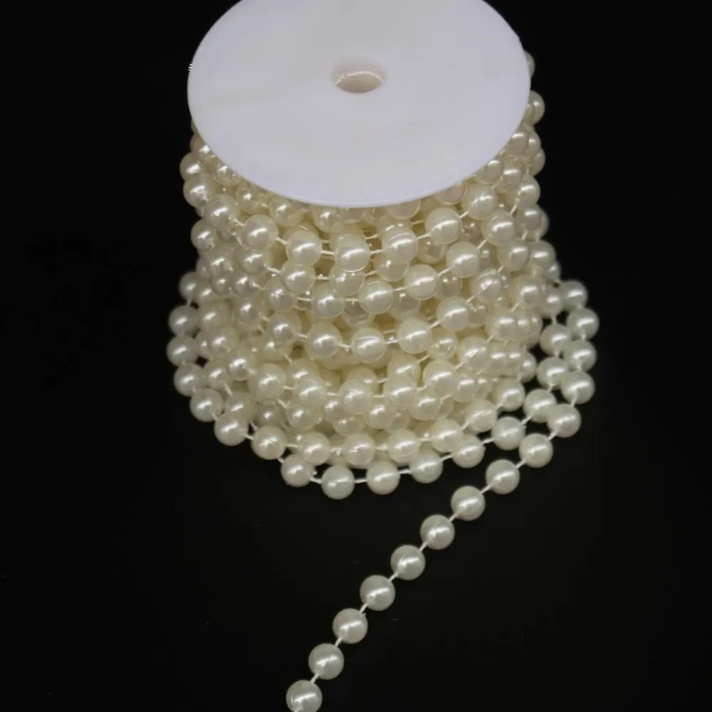 15m/roll 10mm round imitation pearl DIY jewelry accessories single line Pearl acrylic pearl Crystal thread Beaded strand curtain
15m/roll 10mm round imitation pearl DIY jewelry accessories single line Pearl acrylic pearl Crystal thread Beaded strand curtain