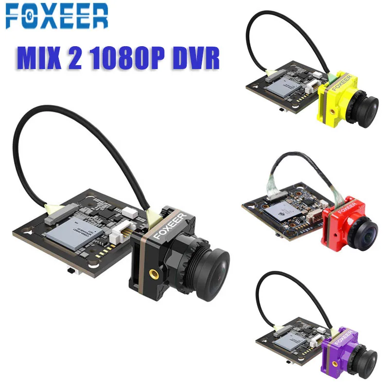 Foxeer Mix 2 1080P 60fps DVR HD Recording Mini FPV Camera Low Latency FOV 155 Degree No Freeze For RC Drone
Foxeer Mix 2 1080P 60fps DVR HD Recording Mini FPV Camera Low Latency FOV 155 Degree No Freeze For RC Drone