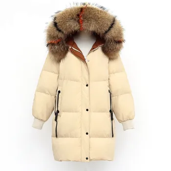 2019 Winter Parkas Coat Women Windproof Parkas Real Raccoon Fur Collar Long Down Parkas Jacket Outwear Thick Warm Puffer Jackets
2019 Winter Parkas Coat Women Windproof Parkas Real Raccoon Fur Collar Long Down Parkas Jacket Outwear Thick Warm Puffer Jackets
