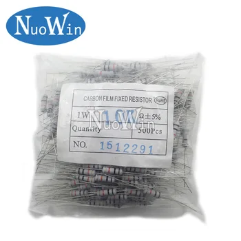 500pcs 1W Metal oxide film Resistor 5% 1R ~ 10M 100R 220R 330R 1K 2.2K 3.3K 4.7K 10K 22K 47K 100K 1M 100 220 330 ohm Carbon Film
500pcs 1W Metal oxide film Resistor 5% 1R ~ 10M 100R 220R 330R 1K 2.2K 3.3K 4.7K 10K 22K 47K 100K 1M 100 220 330 ohm Carbon Film