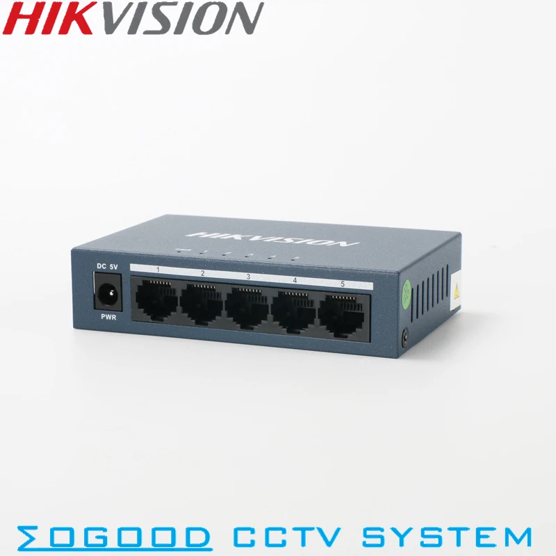 Hikvision Original DS-3E0105-E Unmanaged Non-PoE 5 ports Switch 10/100 Mbps Adaptive Metal Material For 4CH NVR and IPCameras
Hikvision Original DS-3E0105-E Unmanaged Non-PoE 5 ports Switch 10/100 Mbps Adaptive Metal Material For 4CH NVR and IPCameras