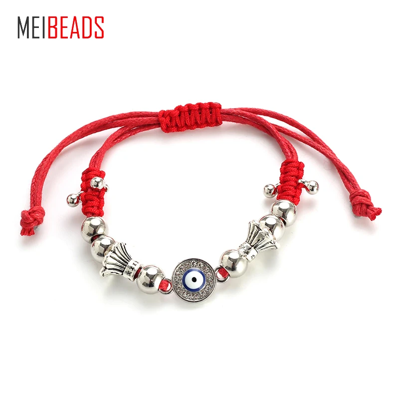 MEIBEADS Red Adjustable Fabric Rope Alloy Charms Bracelets String Circle Evil Eye Charm Hand Making Bracelet EY4852
MEIBEADS Red Adjustable Fabric Rope Alloy Charms Bracelets String Circle Evil Eye Charm Hand Making Bracelet EY4852