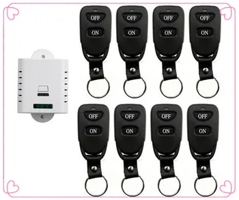 85V 110V 120V 220V 250V 10A 1CH Remote Control Light Switch Relay Output Radio Receiver Module and 8pcs Belt buckle Transmitter
85V 110V 120V 220V 250V 10A 1CH Remote Control Light Switch Relay Output Radio Receiver Module and 8pcs Belt buckle Transmitter