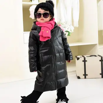 Plus size children leather long coats,100% real leather jacket girls sheepskin down coat,big girl leather down jacket AL1622 
Plus size children leather long coats,100% real leather jacket girls sheepskin down coat,big girl leather down jacket AL1622