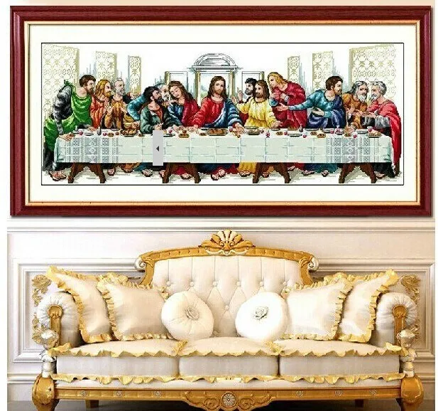 Printed For Cross Stitch Kits The Last Supper Jesus Christ Religion Series With Tools Needles DIY needlework set wall home decor
Printed For Cross Stitch Kits The Last Supper Jesus Christ Religion Series With Tools Needles DIY needlework set wall home decor