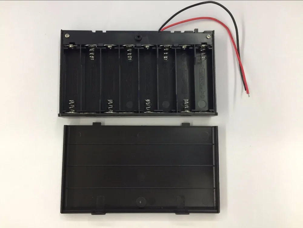 100% New Two Wire Leads ON/OFF Switch Black 8 x 1.5V AA Battery Case Holder Enclosed Box
100% New Two Wire Leads ON/OFF Switch Black 8 x 1.5V AA Battery Case Holder Enclosed Box