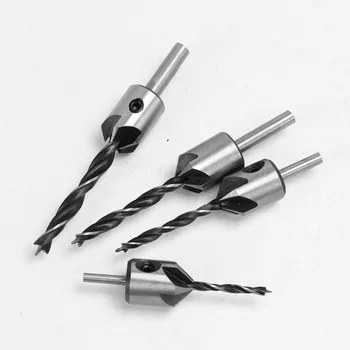 Countersunk Drill, Reaming Drill, Wood Chamfer, High Speed Steel Drill Bit Electrician Tool Accessories 3mm-6mm 4pcs/set
Countersunk Drill, Reaming Drill, Wood Chamfer, High Speed Steel Drill Bit Electrician Tool Accessories 3mm-6mm 4pcs/set