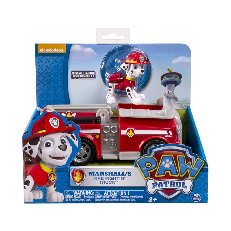 Original Nickelodeon Paw Patrol Marshall's Fire Fightin Truck Spin Master Rescue Vehicle Toy Set Anime Action Figure Toys Gift
Original Nickelodeon Paw Patrol Marshall's Fire Fightin Truck Spin Master Rescue Vehicle Toy Set Anime Action Figure Toys Gift