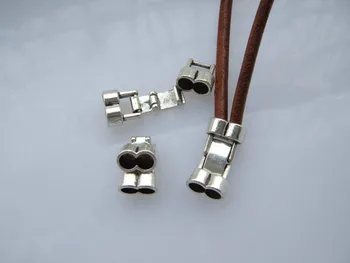 10 Sets Double Strand Small Snap Clasp Bracelet Findings For 4mm Round Leather Cord
10 Sets Double Strand Small Snap Clasp Bracelet Findings For 4mm Round Leather Cord