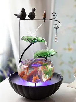 Ceramic mini fish tank, creative wedding gifts, water fountain, home decor humidifier, desktop office decoration
Ceramic mini fish tank, creative wedding gifts, water fountain, home decor humidifier, desktop office decoration