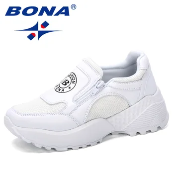 BONA 2019 New Designer Korean Platform Sneakers Women Shoes Zipper Ladies Shoes Outdoor Woman Tenis Feminino Casual Basket Femme
BONA 2019 New Designer Korean Platform Sneakers Women Shoes Zipper Ladies Shoes Outdoor Woman Tenis Feminino Casual Basket Femme