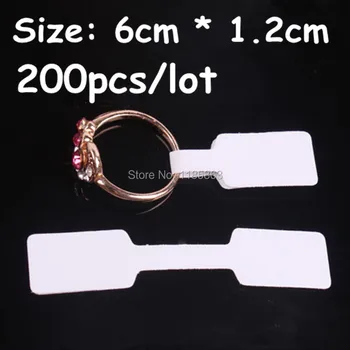 1.2x6cm White Paper Jewelry Display Card Labels Ring Sticker Hangtag 200pcs/lot Blank Paper Price Tag Labels Packaging
1.2x6cm White Paper Jewelry Display Card Labels Ring Sticker Hangtag 200pcs/lot Blank Paper Price Tag Labels Packaging