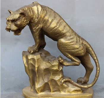 Antique bronze Pure Copper Brass 7 " popular animais bronze signo ano de tigre feroz selvagem no monte
Antique bronze Pure Copper Brass 7 " popular animais bronze signo ano de tigre feroz selvagem no monte