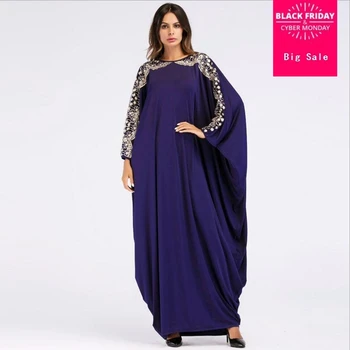 Plus size bat sleeve Muslim Abaya Arab Singapore embroidery sequined Jilbab Dubai Muslims Women Dresses Islamic dress wj2205
Plus size bat sleeve Muslim Abaya Arab Singapore embroidery sequined Jilbab Dubai Muslims Women Dresses Islamic dress wj2205