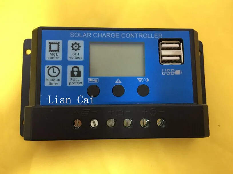 PWM Solar Charge Controller 10A 20A 30A Regulator 12V 24V Auto Big Display with Dual USB 5V for Home PV System Lighting 2017 NEW
PWM Solar Charge Controller 10A 20A 30A Regulator 12V 24V Auto Big Display with Dual USB 5V for Home PV System Lighting 2017 NEW