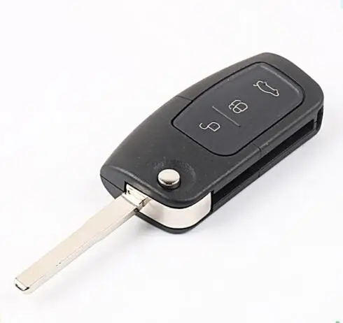 Ford Focus flip remote key shell 3 button HU101 (23)