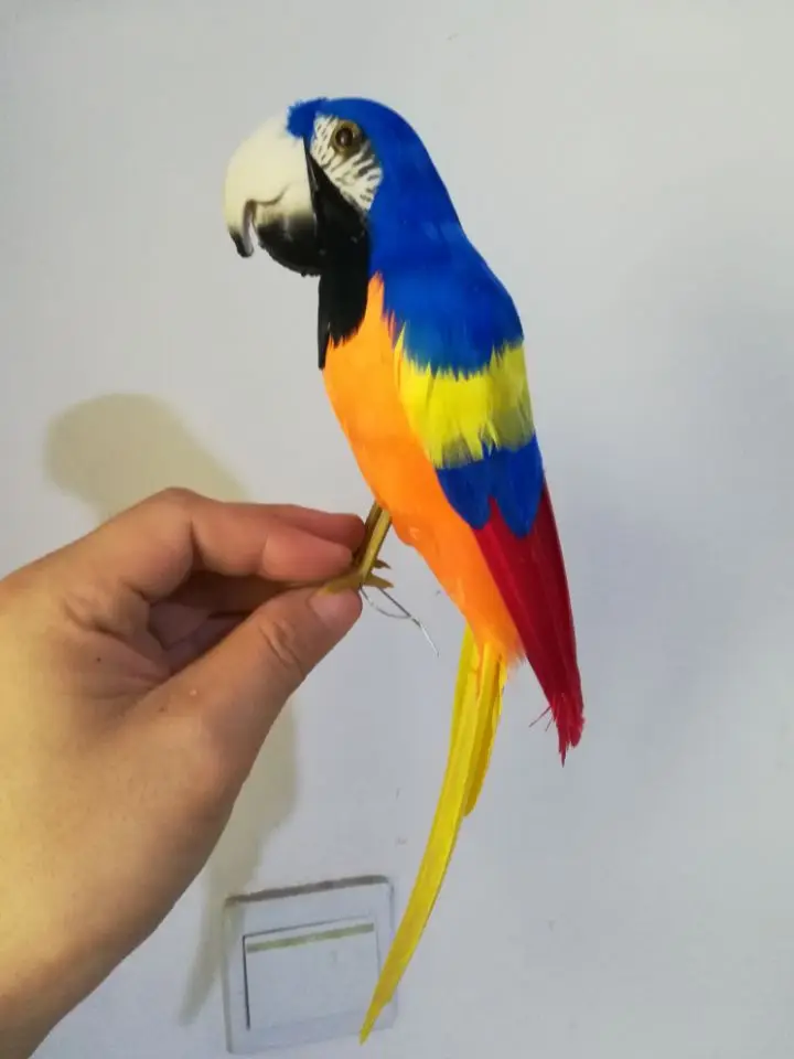 simulation parrot about 32cm foam&feathers colourful feathers bird pastoral handicraft,garden decoration gift b1561
simulation parrot about 32cm foam&feathers colourful feathers bird pastoral handicraft,garden decoration gift b1561