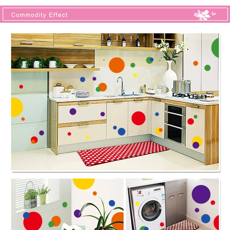 Colored Circles Wall Sticker Colored Circles Wall Sticker
