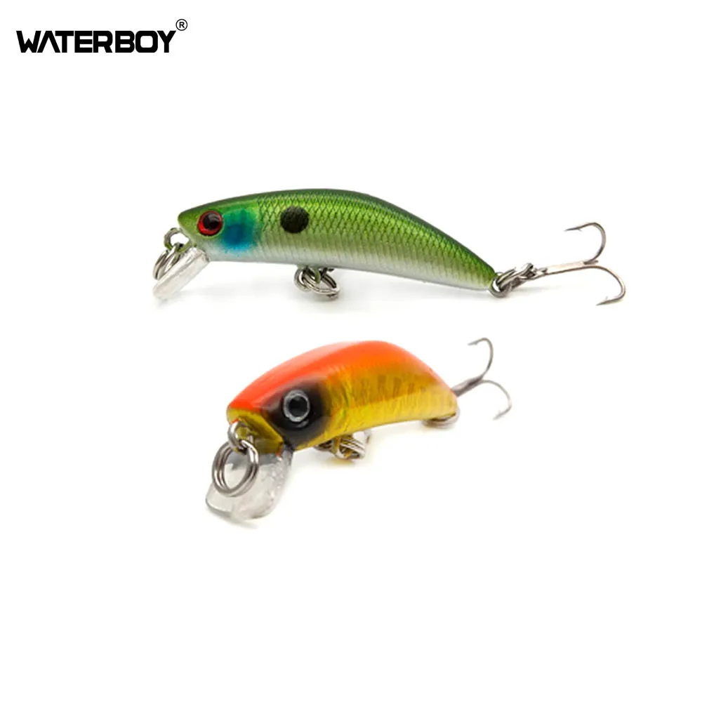 WATERBOY Mini Minnow Fishing Lure 4.2cm 1.7in 2.6g 0.1oz Lifelike Swimming and Color Spraying Artificial Iscas Fishing Bait
WATERBOY Mini Minnow Fishing Lure 4.2cm 1.7in 2.6g 0.1oz Lifelike Swimming and Color Spraying Artificial Iscas Fishing Bait
