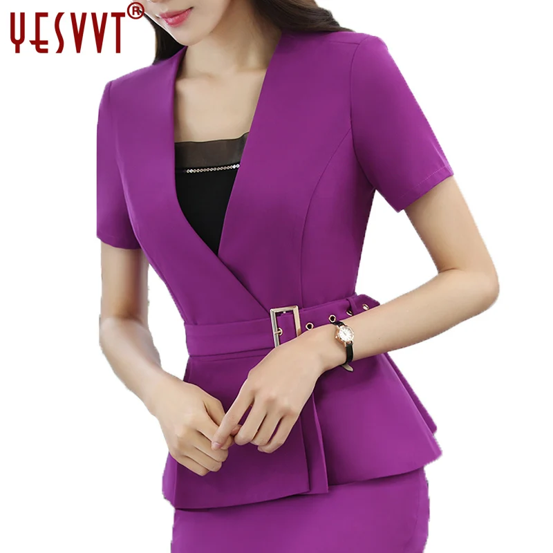 yesvvt Women Blazer Set Two pieces Suits Summer Ladies Formal Skirt Suit Office Uniform Style Female Business Suit For Work Wear
yesvvt Women Blazer Set Two pieces Suits Summer Ladies Formal Skirt Suit Office Uniform Style Female Business Suit For Work Wear