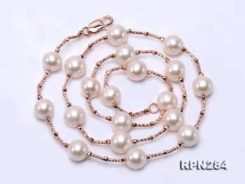 Unique Pearls jewellery Store Gold Color Tube 9-10mm White Freshwater Pearl Necklace 50cm Perfect Women Wedding Birthday Gift
Unique Pearls jewellery Store Gold Color Tube 9-10mm White Freshwater Pearl Necklace 50cm Perfect Women Wedding Birthday Gift