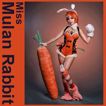 Miss Carrot Mulan Rabbit Lady Sexy Cosplay Halloween Costume for women Maid Bodysuit Full set 2017 New S-XL Free shipping
Miss Carrot Mulan Rabbit Lady Sexy Cosplay Halloween Costume for women Maid Bodysuit Full set 2017 New S-XL Free shipping