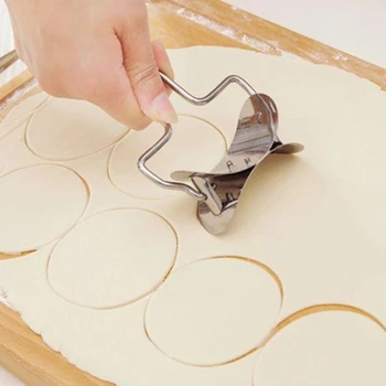 NEW Pie Food grade Stainless Steel Dumpling Skin Cutter Machine Pie Ravioli Mould Circle Dumpling Skin Device Dumpling Mold
NEW Pie Food grade Stainless Steel Dumpling Skin Cutter Machine Pie Ravioli Mould Circle Dumpling Skin Device Dumpling Mold