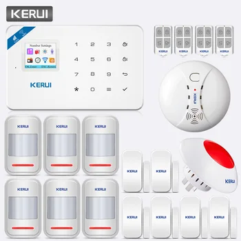 KERUI TFT Color Screen W18 WIFI GSM Home Burglar Alarm System APP Control Motion Detector Door Detector Alarm Siren Alarm System
KERUI TFT Color Screen W18 WIFI GSM Home Burglar Alarm System APP Control Motion Detector Door Detector Alarm Siren Alarm System