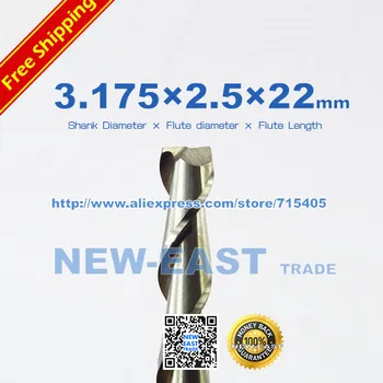 10 Pcs 3.175*2.5*22mm Two Flutes End Mill Bits Cutting Tools Carbide Tools Woodworking Tools CNC Router Bits for Carving Machine 
10 Pcs 3.175*2.5*22mm Two Flutes End Mill Bits Cutting Tools Carbide Tools Woodworking Tools CNC Router Bits for Carving Machine
