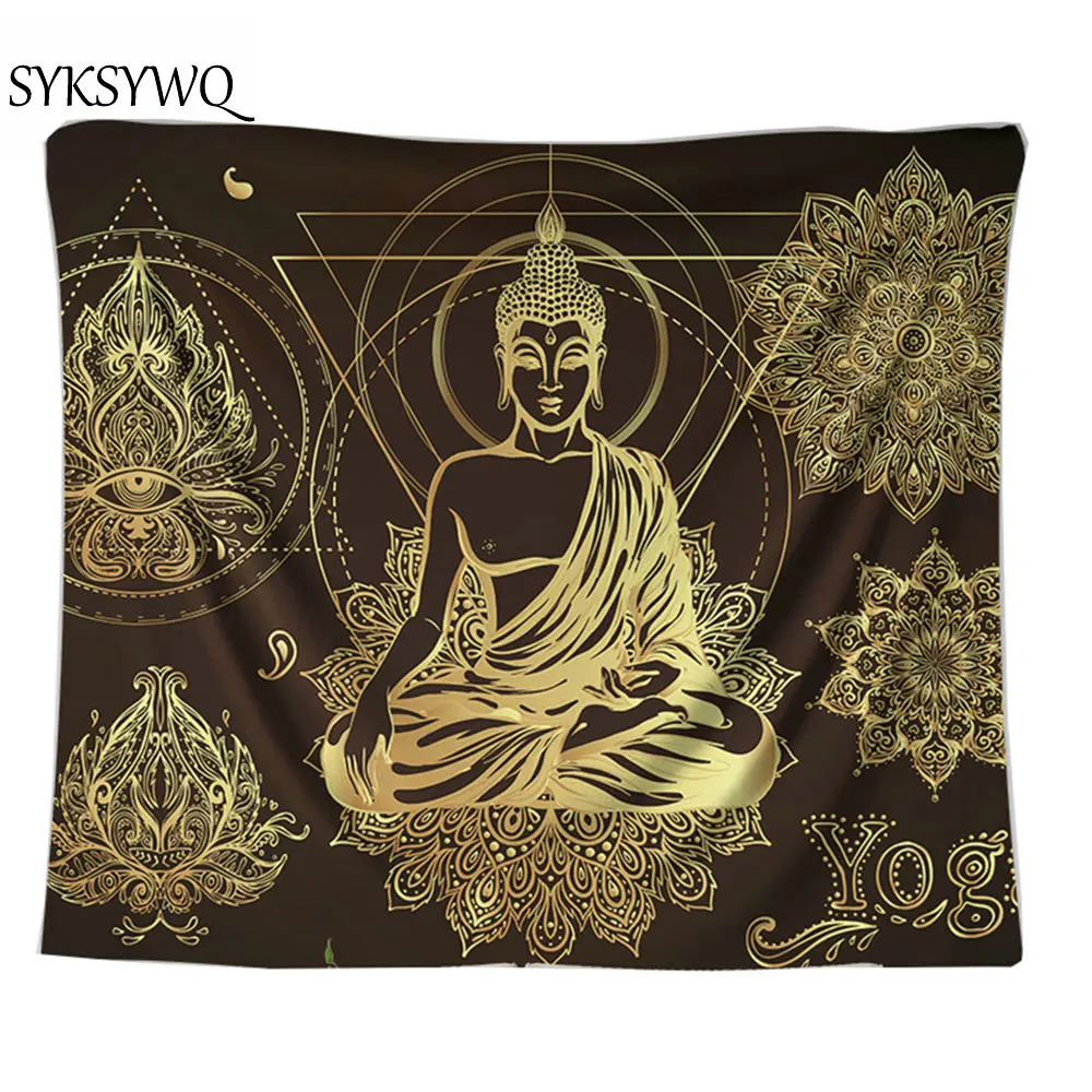 

mandala wall cloth tapiz de pared wall fabric drop shipping lotus Indian buddha boho wall decor blanket wall carpet