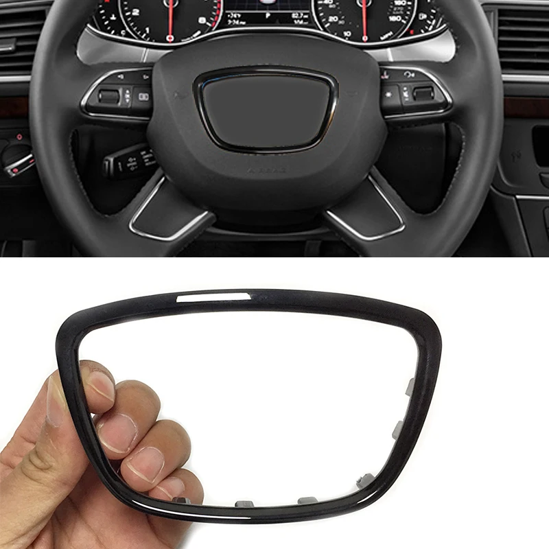 Black abs chrome steering wheel trim decoration center emblem logo ring frame cover sitkcer accessories for Audi A8 D4 A7 A6 C7
Black abs chrome steering wheel trim decoration center emblem logo ring frame cover sitkcer accessories for Audi A8 D4 A7 A6 C7