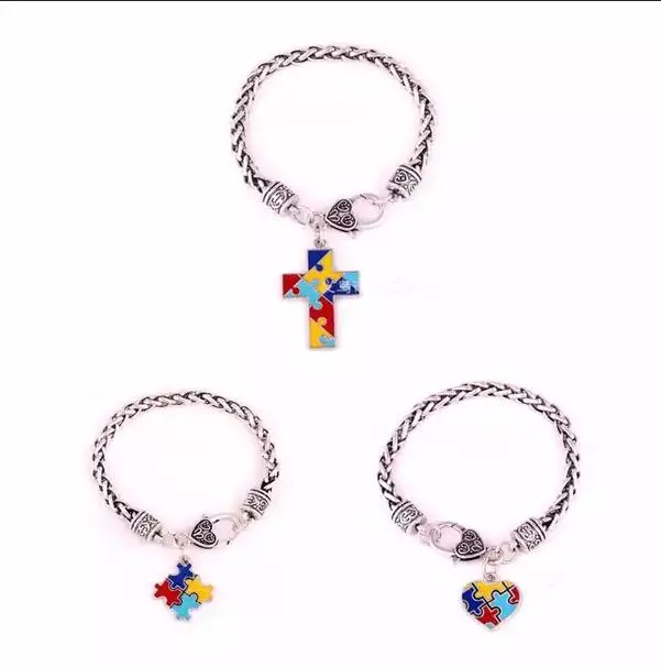 Autism Awareness Puzzle Jigsaw Classic Silver Plated Fashion Square Enamel Charm Bracelet Jewelry B238
Autism Awareness Puzzle Jigsaw Classic Silver Plated Fashion Square Enamel Charm Bracelet Jewelry B238